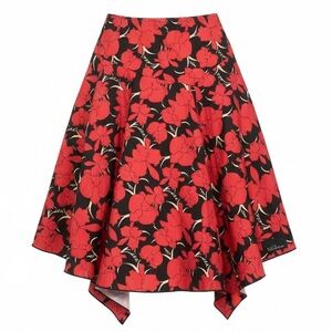 Zio Floral Handkerchief Midi Skirt